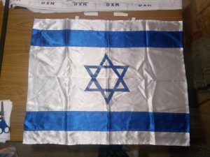 bandera de Israel en satín de 1 metro por 70 centímetros